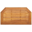 Pemberly Row Medium Foldable Solid Acacia Wood Balcony Table in Brown