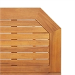 Pemberly Row Medium Foldable Solid Acacia Wood Balcony Table in Brown