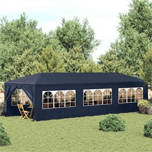 Pemberly Row Large Polyethylene Water-Resistant Party Tent in Blue