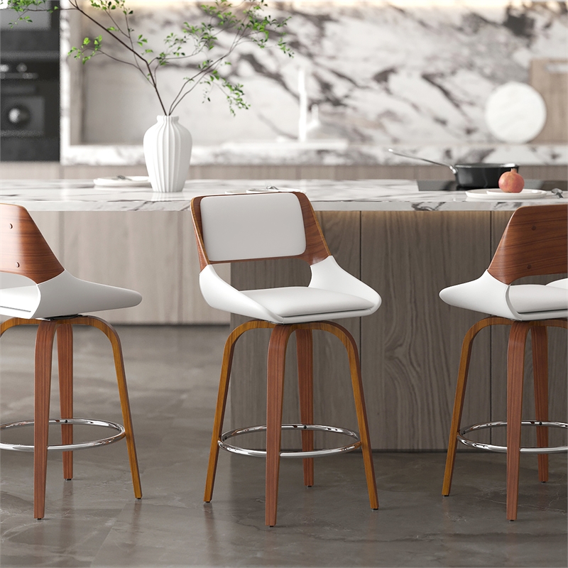 Pemberly Row Faux Leather and Wood 26