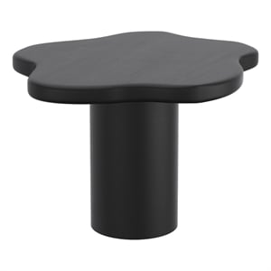 Pemberly Row Mid-Century Modern Solid Wood Small Coffee Table Black