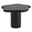 Pemberly Row Mid-Century Modern Solid Wood Small Coffee Table Black