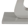 Pemberly Row Contemporary MDF Glass Rectangular Coffee Table Gray