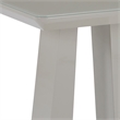Pemberly Row Contemporary MDF Glass Accent Table in Gray Finish