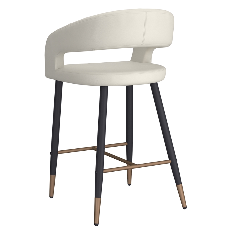 Pemberly Row Faux Leather Metal 26