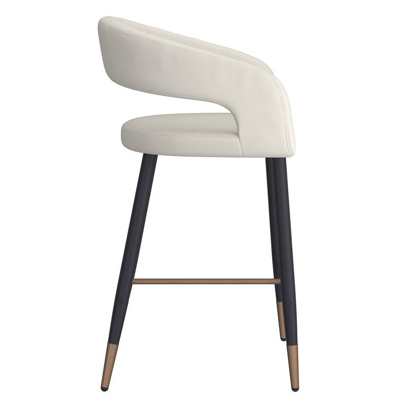Pemberly Row Faux Leather Metal 26