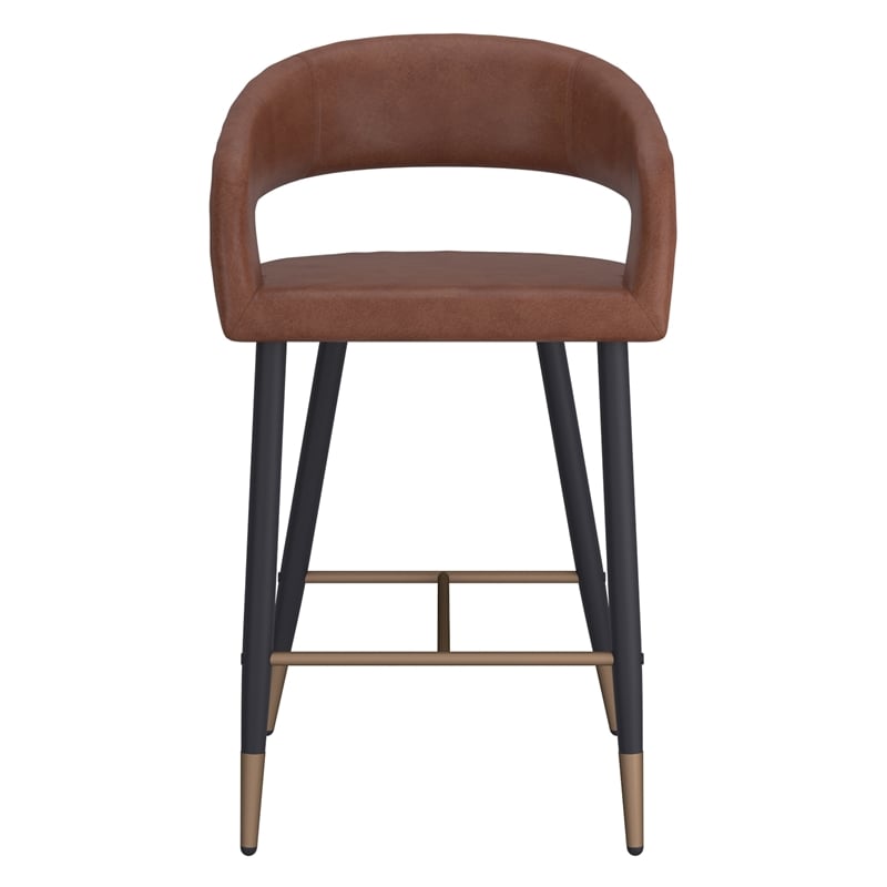 Pemberly Row Faux Leather Metal 26