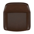 Pemberly Row Faux Leather Metal 26 Inche Counter Stool Set of 2 Brown Black