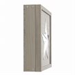 Pemberly Row Contemporary Wood Wall Hanging Cabinet in Distressed Gray