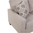 Pemberly Row Contemporary Moroccan Series Sofa Sleeper in Grey