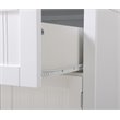 Pemberley Row Paper Laminate Wood White Buffet and Hutch Rectangular Durable 70.25