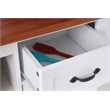 Pemberly Row White Countryside Buffet with  2 Drawers & 2 Doors