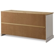 Pemberly Row Farmhouse Cottage Wood Buffet Sideboard in Corona Gray