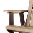 Pemberly Row Coastal Double Balcony Height Glider with Center Table