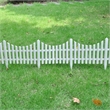 Pemberly Row Durable 17 pcs 32.8 ft Lawn Divider in White Finish
