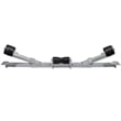 Pemberly Row Boat Trailer with Bottom Support Bracket and Keel Rollers in Silver