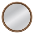 Pemberly Row Modern Boho Wall Mirror with Layered Wood Frame in Natural