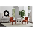 Pemberly Row Contemporary Round Aesthetic Wall Mirror in Matte Black