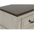 Pemberley Row Solid Wood Antique White Nightstand Rectangular Velvet Lined Drawers 28
