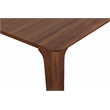 Pemberly Row 7-piece Mid-Century Modern Wood Dining Set in Walnut