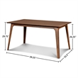 Pemberly Row 7-piece Mid-Century Modern Wood Dining Set in Walnut