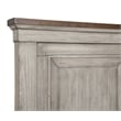 Pemberly Row Transitional Solid Wood California King Bed in Vintage Cream