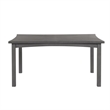 Pemberly Row Transitional 5-Piece Solid Wood Dining Set in Gray