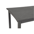 Pemberly Row Transitional 5-Piece Solid Wood Dining Set in Gray
