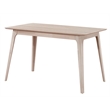 Pemberly Row Contemporary Wood Counter Height Table in White Ash