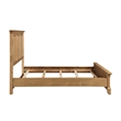 Pemberly Row Transitional Wood King Panel Bed in Honey Brown