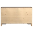 Pemberly Row Contemporary Wood Dresser with 7-Drawer in Black