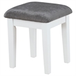 Pemberly Row Wood Vanity Set with LED Lights White and Dark Gray