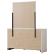 Pemberly Row 6-drawer Wood Dresser with Mirror Coastal White