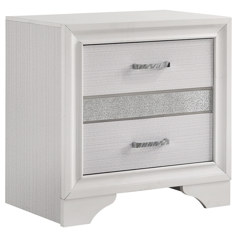 Pemberly Row 5-Piece Contemporary Wood Eastern King Bedroom Set in White