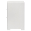 Pemberly Row 2-Drawer Contemporary Wood Nightstand White High Gloss