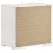 Pemberly Row 2-Drawer Contemporary Wood Nightstand White High Gloss
