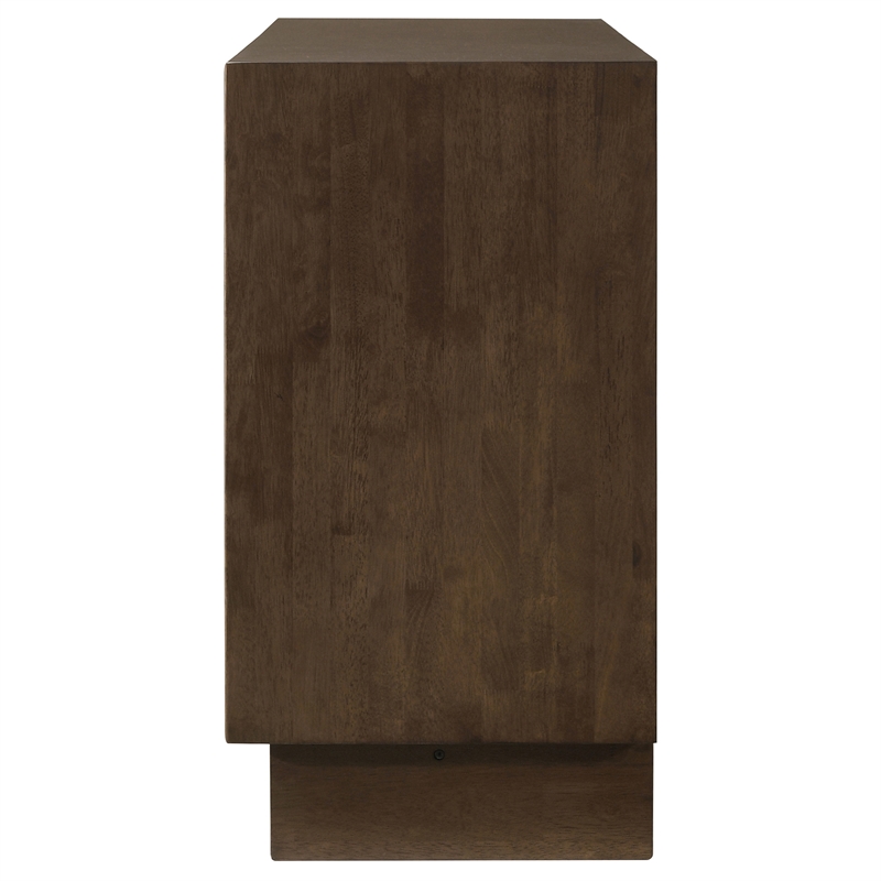 Pemberly Row 6-Drawer Rectangular Transitional Wood Dresser Warm Brown