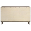 Pemberly Row 6-Drawer Rectangular Transitional Wood Dresser Warm Brown