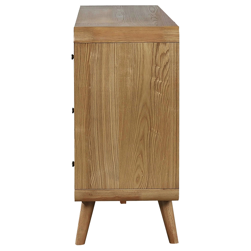 Pemberly Row 6-Drawer Mid-Century Wood Bedroom Dresser in Light Ash