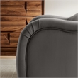 Pemberly Row Contemporary Upholstered Accent Chair in Storm Gray