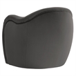Pemberly Row Contemporary Upholstered Accent Chair in Storm Gray