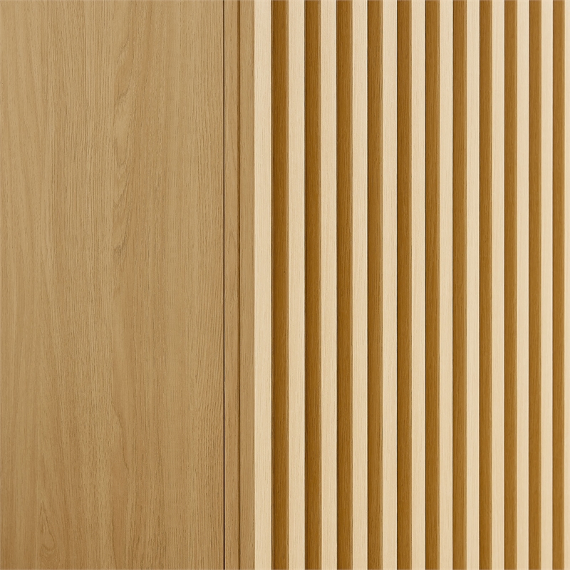 Pemberley Row Wood Grain Oak Wardrobe Rectangular Adjustable Shelves 71