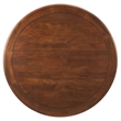 Pemberly Row Contemporary Mango Wood Top Dining Table in Black Walnut