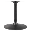 Pemberly Row Contemporary Mango Wood Top Dining Table in Black Walnut