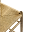 Pemberly Row Contemporary Elm Wood Bar Stool in Weathered Gray Teak