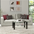 Pemberly Row Handcrafted Contemporary Black Bronze Coffee Table