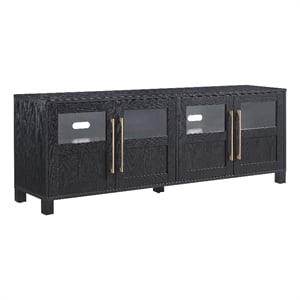 Pemberly Row Contemporary 68&quot Black TV Stand for TVs up to 75
