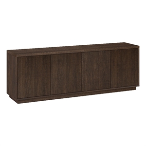 Pemberly Row Modern Transitional 70&quot Alder Brown MDF/PVC TV Stand