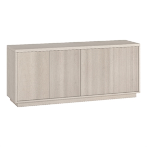 Pemberly Row Modern Transitional 57.13&quot Alder White MDF TV Stand