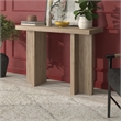 Pemberley Row MDF Antiqued Gray Oak Console Table Rectangular 42